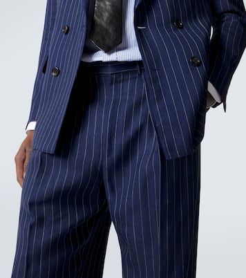 Pantalon droit en laine, lin et soie | Tom Ford