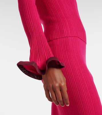 Jersey Lola de cuello alto con volantes | Simkhai