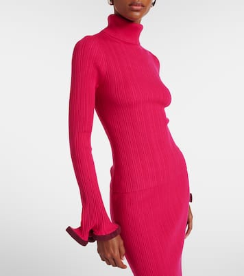 Jersey Lola de cuello alto con volantes | Simkhai