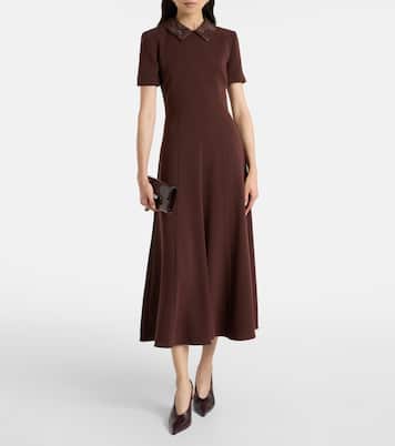 Embellished cady midi dress | Roland Mouret