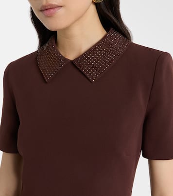 Embellished cady midi dress | Roland Mouret