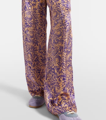 Weite Hose aus Seidensatin | Dries Van Noten