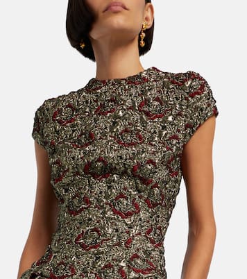 Abito corto Elowen in jacquard | Simkhai