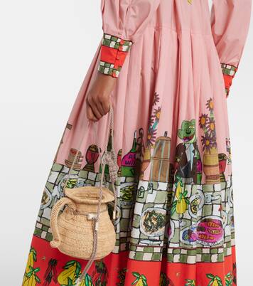 Michelle raffia crossbody bag | Alémais