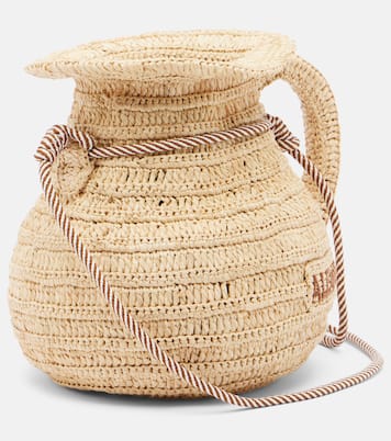 Michelle raffia crossbody bag | Alémais