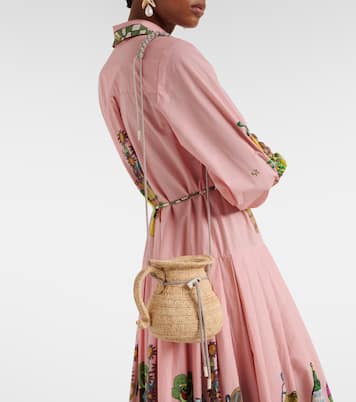 Michelle raffia crossbody bag | Alémais