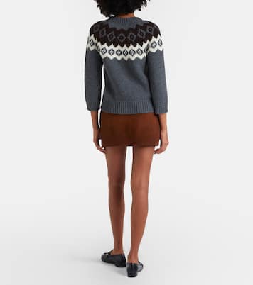 Mini-jupe en daim | Prada