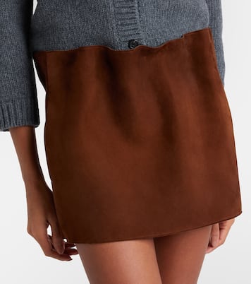 Mini-jupe en daim | Prada