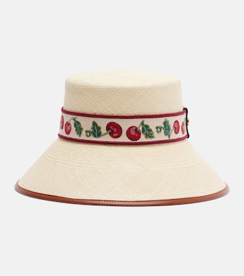 Chapeau bob Cherryfic en paille | Valentino