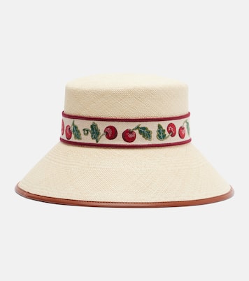 Chapeau bob Cherryfic en paille | Valentino