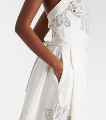 Embroidered halterneck cocktail dress | Elie Saab