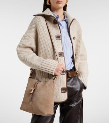 Tote Bag T Timeless aus Veloursleder | Tod's