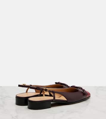 Slingback-Ballerinas Valet Du Roi aus Leder | Valentino Garavani