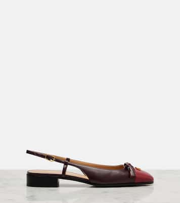 Slingback-Ballerinas Valet Du Roi aus Leder | Valentino Garavani