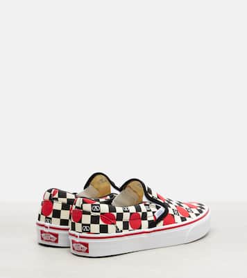 x Vans VLogo checked canvas slip-on sneakers | Valentino Garavani