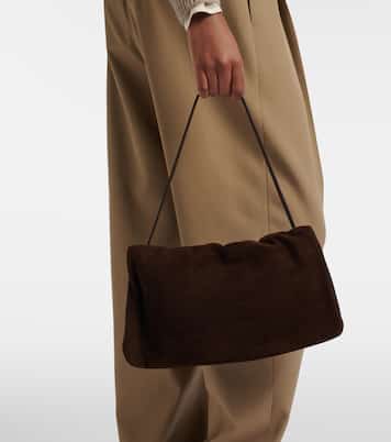 Borsa a spalla Bourse Medium in suede | The Row