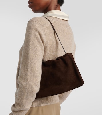 Borsa a spalla Bourse Medium in suede | The Row