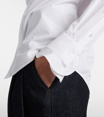 Ruffled cotton poplin shirt | Ralph Lauren Collection