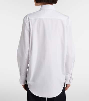 Ruffled cotton poplin shirt | Ralph Lauren Collection