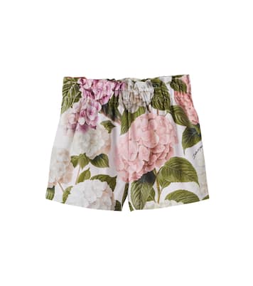 Short en coton à fleurs | Dolce&Gabbana Kids