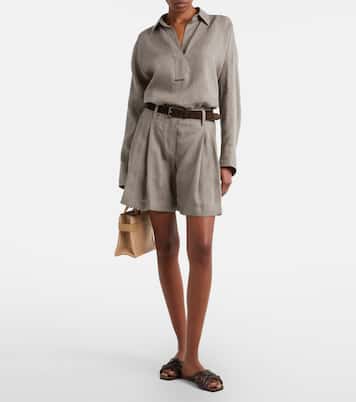 Pantoletten aus Leder | Brunello Cucinelli