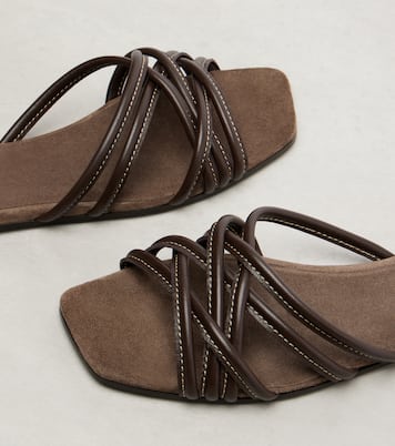 Pantoletten aus Leder | Brunello Cucinelli