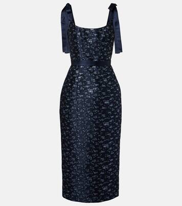 Acacia floral brocade corset dress | Markarian