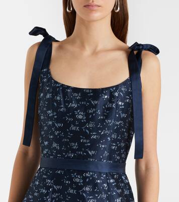 Acacia floral brocade corset dress | Markarian