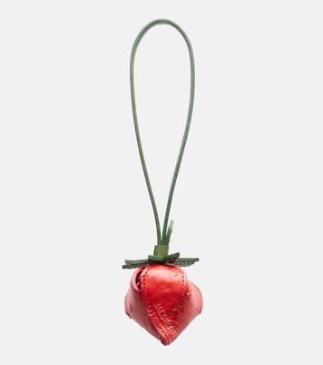 La Fraise Small embossed leather bag charm | Jacquemus