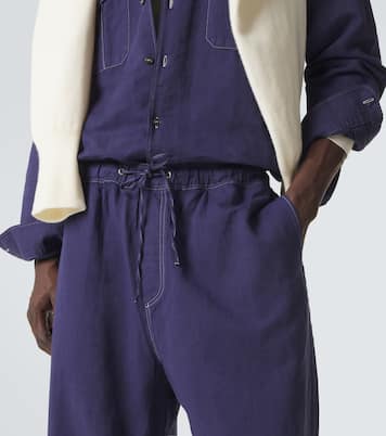 Sonny cotton and linen wide-leg pants | Studio Nicholson