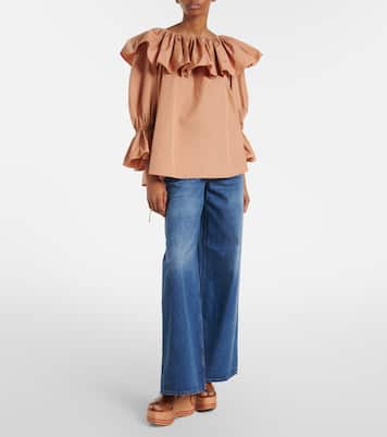 Chloé Sand leather wedge sandals | Chloé