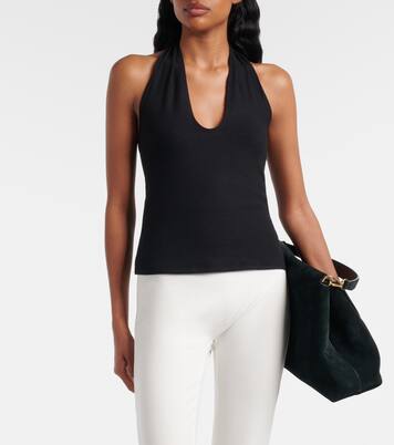Lauren halterneck jersey top | Leset