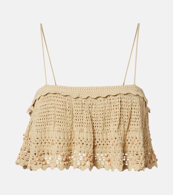 Oraviel beaded crochet crop top | Isabel Marant