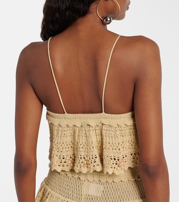 Oraviel beaded crochet crop top | Isabel Marant
