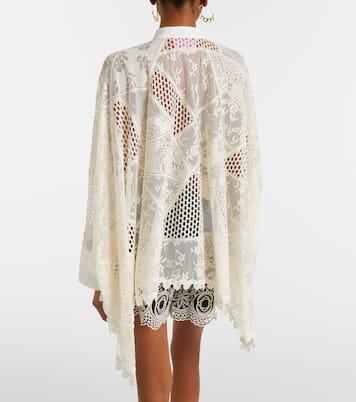 Foulard cotton-blend lace shirt | La DoubleJ