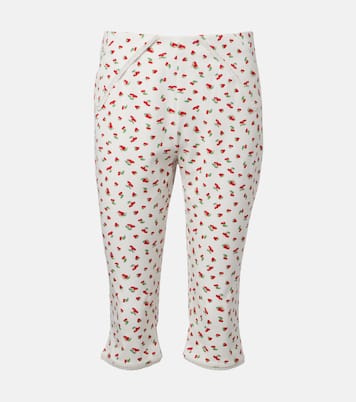 Ebony printed cotton-blend capri pants | Posse