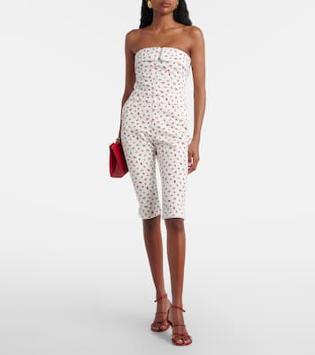 Ebony printed cotton-blend capri pants | Posse