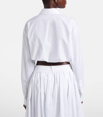 Cropped cotton poplin shirt | Dolce&Gabbana