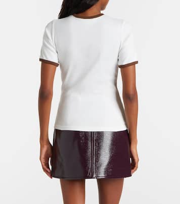 T-Shirt aus Baumwoll-Jersey | Courrèges