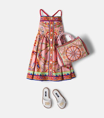 Printed cotton dress | Dolce&Gabbana Kids