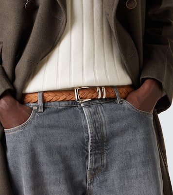 Braided suede belt | Brunello Cucinelli