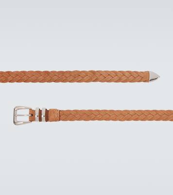 Braided suede belt | Brunello Cucinelli
