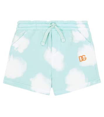 Printed cotton shorts | Dolce&Gabbana Kids