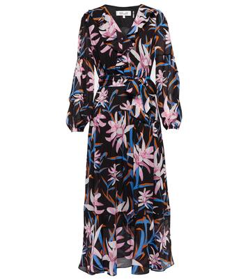 Robe midi Jaxson en crêpe à fleurs | Diane von Furstenberg