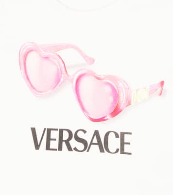 Bébé – T-shirt en coton à logo | Versace Kids