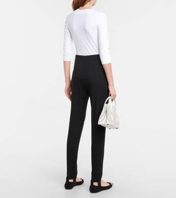 High-rise stirrup wool pants | Alaïa