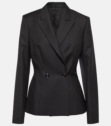 Herringbone wool gabardine blazer | Alaïa