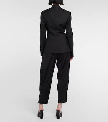 Herringbone wool gabardine blazer | Alaïa