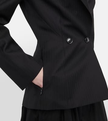 Herringbone wool gabardine blazer | Alaïa