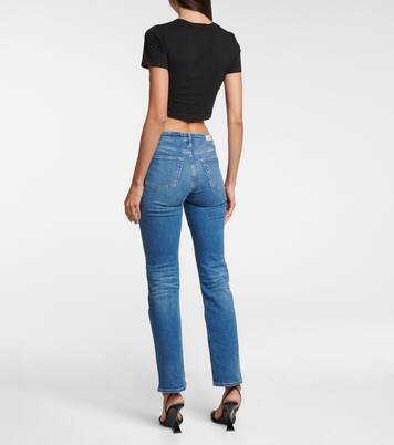 Knoxx high-rise boyfriend jeans | AG Jeans